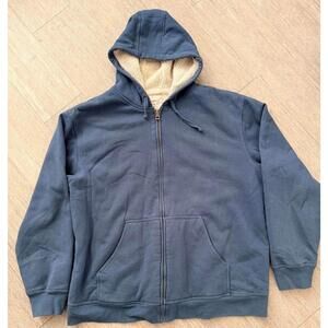 Weatherproof Vintage Sherpa-Lined Zip-Up Hoodie Sweatshirt XL